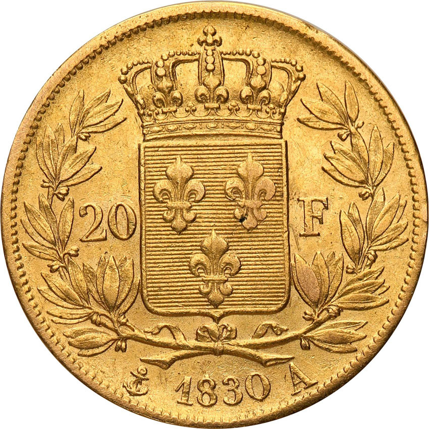 Francja. Karol X 20 franków 1830 A